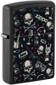 Zapalniczka ZIPPO GRUNT PATTERN WITH SKULL 60007008 2