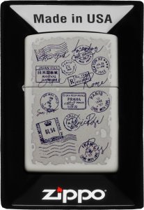 Zestaw ZIPPO Zapalniczka STAMPS DESIGN Prezentowy No1 2