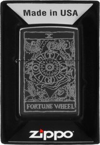 Zestaw ZIPPO Zapalniczka WHEEL OF FORTUNE DESIGBN Prezentowy No1 2