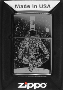 Zestaw ZIPPO Zapalniczka AERONAUT IN SPACE DESIGN Prezentowy No2 2