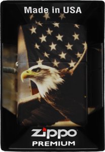 Zestaw ZIPPO Zapalniczka EAGLE USA FLAG DESIGN Prezentowy No1 2