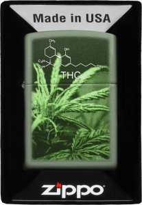 Zestaw ZIPPO Zapalniczka THC CANNABIS DESIGN Prezentowy No1 2
