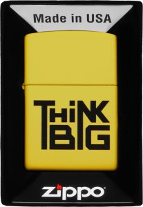 Zestaw ZIPPO Zapalniczka THINK BIG DESIGN Prezentowy No1 2