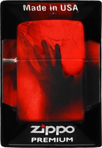 Zestaw ZIPPO Zapalniczka CREEPY SKULL AND HAND DESIGN Prezentowy No3 2