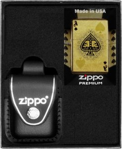 Zestaw ZIPPO Zapalniczka ACE OF SPADES Prezentowy No3 1