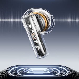 Słuchawki bezprzewodowe AWEI TP100 ENC   Bluetooth 5.4 TWS + stacja dokująca czarny 14