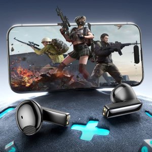 Słuchawki bezprzewodowe AWEI TP100 ENC   Bluetooth 5.4 TWS + stacja dokująca czarny 16