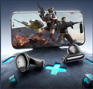 Słuchawki bezprzewodowe AWEI TP100 ENC   Bluetooth 5.4 TWS + stacja dokująca czarny 7