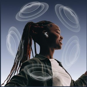 Słuchawki bezprzewodowe AWEI TP100 ENC   Bluetooth 5.4 TWS + stacja dokująca czarny 8