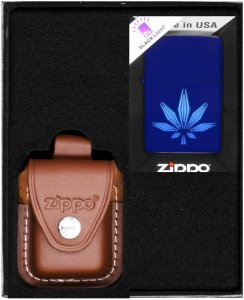 Zestaw ZIPPO Zapalniczka CANNABIS DESIGN 4 Prezentowy No4 1