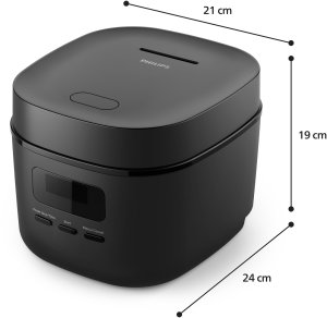 PHILIPS 3000. sērijas Mini rīsu vārāmais katls juodas HD3080/80 2