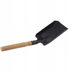 Szufelka metalowa z drewnianą rączką łopatka 37cm 1