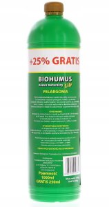 Bros Biohumus do pelargonii 1l nawóz z hodowli dżdżownic 2