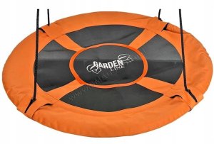 Huśtawka wiszaca Bocianie Gniazdo 100cm Pomarańczowa Do Ogrodu i Domu 2