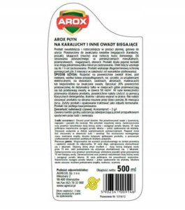 Arox Płyn na karaluchy i owady biegające 500ml 3