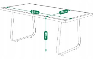 Zestaw mebli ogrodowych czarny Sofa, 2 fotele, stolik Na taras i do ogrodu 8
