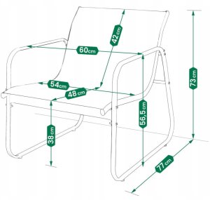 Zestaw mebli ogrodowych czarny Sofa, 2 fotele, stolik Na taras i do ogrodu 9