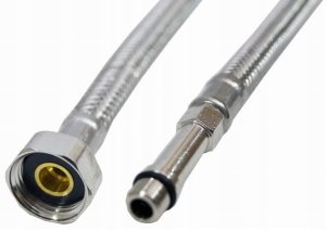 Wąż w oplocie do baterii 40cm 1/2''x10 Stal nierdzewna 3