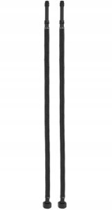 Wężyk do baterii 3/8"x10mm 80cm Elastyczny czarny trwały Mosiądz 2 sztuki 3