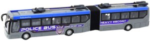 Autobus Policyjny Przegubowy Zdalnie Sterowany RC Światła Szary 1:32 LEAN Toys 2