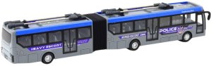 Autobus Policyjny Przegubowy Zdalnie Sterowany RC Światła Szary 1:32 LEAN Toys 3