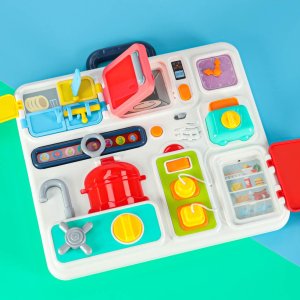 Tablica manipulacyjna sensoryczna montessori kuchnia zegar światło dźwięk Kik Sp. z o. o. Sp. k. 11