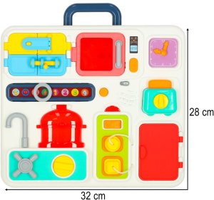 Tablica manipulacyjna sensoryczna montessori kuchnia zegar światło dźwięk Kik Sp. z o. o. Sp. k. 16