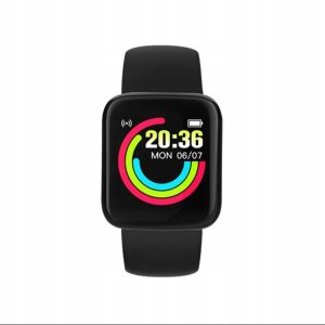 QIKtech Smartwatch  KROKOMIERZ TĘTNO ALERTY Bluetooth Polskie Menu (czarny) 4