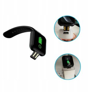 QIKtech Smartwatch  KROKOMIERZ TĘTNO ALERTY Bluetooth Polskie Menu (czarny) 6