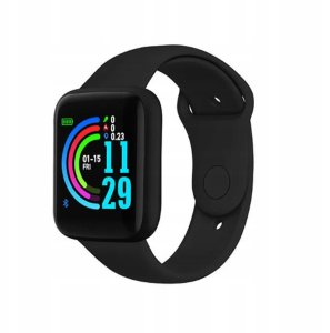 QIKtech Smartwatch  KROKOMIERZ TĘTNO ALERTY Bluetooth Polskie Menu (czarny) 9