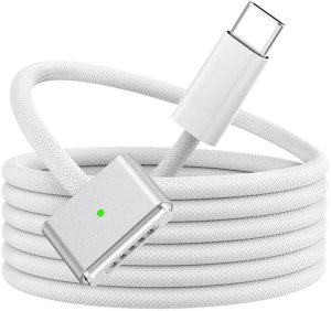 Kabel USB QIKtech USB-C - MagSafe 3 2 m Biały (5902186095007) 2