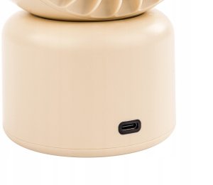 WENTYLATOR BIURKOWY AKUMULATOROWY WIATRAK STOŁOWY BEZPRZEWODOWY CICHY USB-C 4