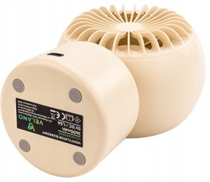 WENTYLATOR BIURKOWY AKUMULATOROWY WIATRAK STOŁOWY BEZPRZEWODOWY CICHY USB-C 10