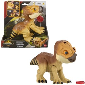 Figurka Mattel Jurassic World - Aquilops Interaktywny przyjaciel do „tresowania” z „jedzeniem” (JGD01) 1