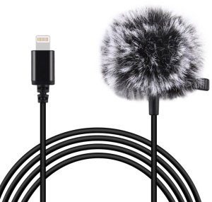 Mikrofon Jack Puluz krawatowy z klipsem PU426 1,5m 3.5mm Lightning 1