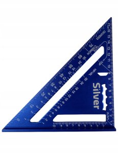 Dailidės Svensono kampinis su pagrindu 180 mm, metrinė gradacija 4