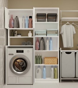 Słupek łazienkowy Pola MULTI BIAŁY 11