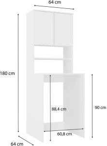 Słupek łazienkowy Pola MULTI BIAŁY 12