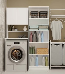 Słupek łazienkowy Pola MULTI BIAŁY 2