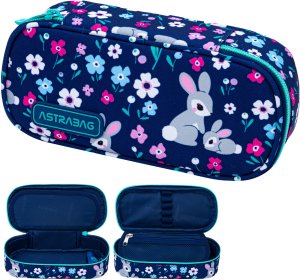 Piórnik kosmetyczka etui usztywniany z klapką króliczkiem Bunny AC6 ASTRA 1