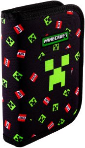 Piórnik pojedynczy dwuklapkowy bez wyposażenia Minecraft TNT AC1 ASTRA 2