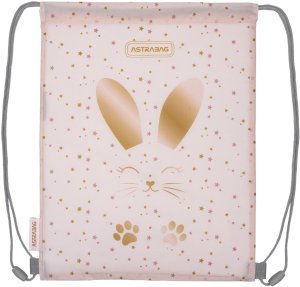 Worek plecak na buty obuwie kapcie 33x40cm króliczek Fuffy Bunny AD1 ASTRA 1