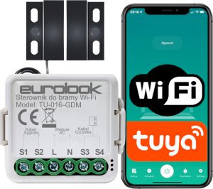 Sterownik Do Bramy Garażowej Wjazdowej TUYA Smartlife WiFi + Czujnik MINI [EUROLOOK TU-016-GDM] 1