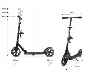 HULAJNOGA SCOOTER ULTIMATE BLACK 5907090700313 13