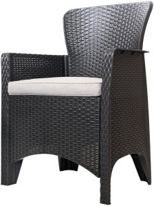 Zestaw mebli ogrodowych komplet fotele stolik technorattan taras ogród 3