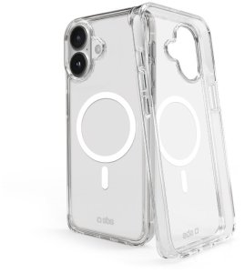 SBS Rigid transparent case compatible with MagSafe charging for iPhone 16 Plus standard 2