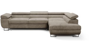 Duży Narożnik OKTAVIO zagłówki regulowane funkcja spania , SZTRUKS poso 03 2