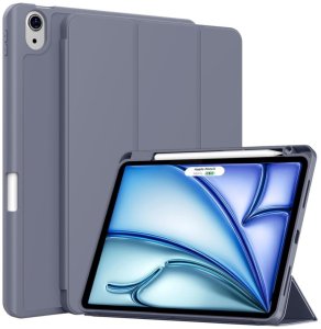 Etui z klapką Supero do Apple iPad 10.9 2022/11 2025 Smart Pencil, szare 1