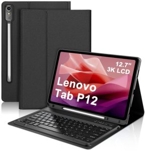 Etui z klawiaturą Supero do Lenovo Tab P12 TB370, czarne 1
