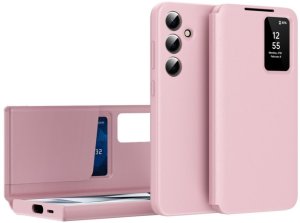 Etui z klapką Smart View Supero do Samsung Galaxy S24 FE, różowe 1